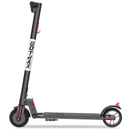 GOTRAX Foldable Electric Scooter with 6.5" Solid Tires, 200W Motor up 15.5mph and 144Wh Lithium Battery up 7miles for Teens Age of 8+ Black