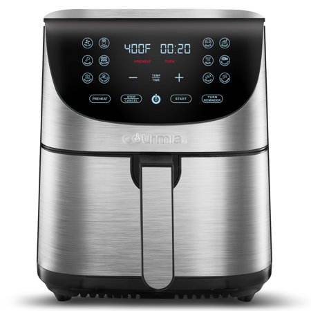 Gourmia 7-Quart Digital Air Fryer with Guided Cooking, Easy Clean, Stainless Steel