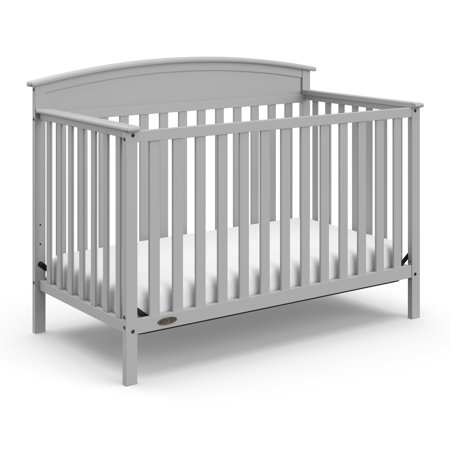 Graco Benton 4 in 1 Convertible Baby Crib, Pebble Gray