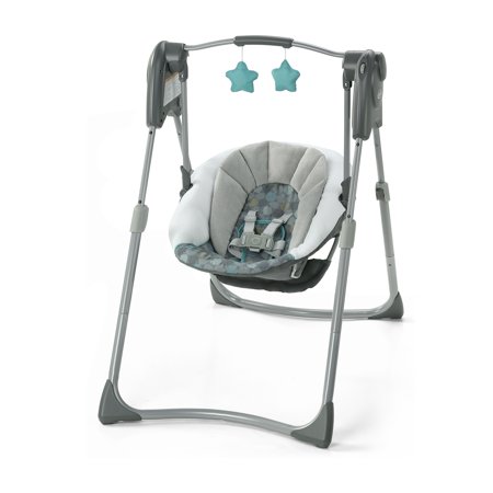 Graco Slim Spaces™ Compact Baby Swing, Space-Saving Design, Tilden