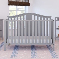 Graco Solano 4-in-1 Convertible Crib Wood in Gray, Size 41.42 H x 29.61 W in | Wayfair 04521-23F