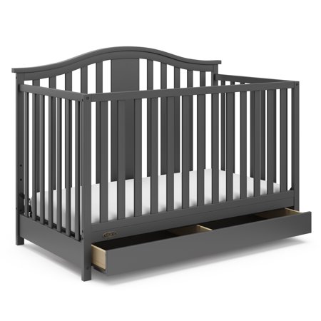 Graco Solano 4 in 1 Crib with Drawer Gray