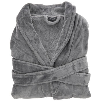 Gray Velour Robe