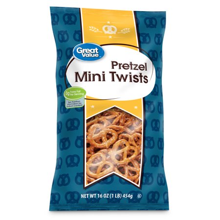 Great Value Pretzel, Mini Twists, 16 oz
