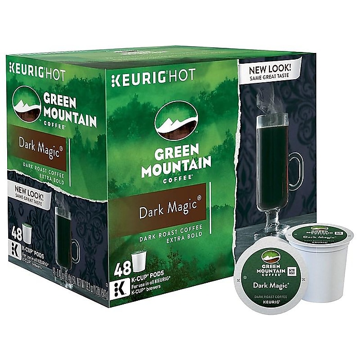 Green Mountain Extra Bold Coffee, Keurig® K-Cup® Pods, Dark Roast, 48/Box (81911/15171)