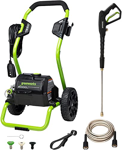 Greenworks 2000 Max PSI @ 1.1 GPM (13 Amp) Electric Pressure Washer (Green Frame) On Sale At Amazon.com