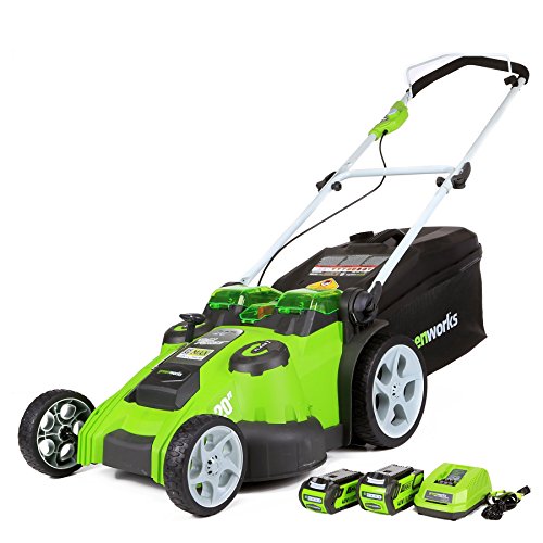 Greenworks 40V 20-Inch Cordless (2-In-1) Push Lawn Mower, 4.0Ah + 2.0Ah Battery and Charger Included 25302 291 TODAY ONLY AT AMAZON