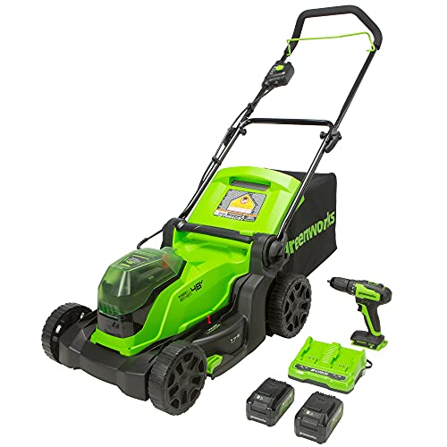 Greenworks 48V 17" Cordless Lawn Mower - Amazon Today Only