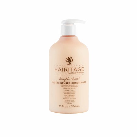 Hairitage Length Check! Biotin & Jamaican Castor Oil Hair Conditioner Infused Intensive Treatment for Coily, Curly, & Wavy Hair Types| Sulfate & Paraben Free |Vegan Formula for Women & Men, 13 oz. - STOCK UP!