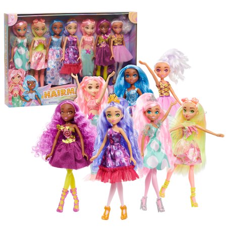 Hairmazing 7-Pack Collectible Fashion Dolls Set, Kids Toys for Ages 3 up