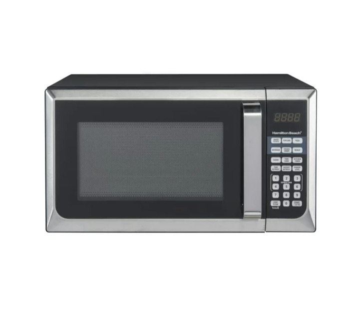 Hamilton Beach 900W 0.9 Cu. Ft. Counter-Top Microwave Oven Stainless Steel