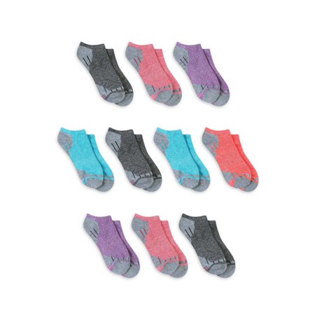 Hanes Women's Comfort Fit Ext. size No Show Socks 10-pack