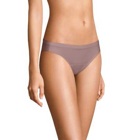 Hanes Women’s Comfort Period, Light Protection Underwear, 3-Pack Bikini