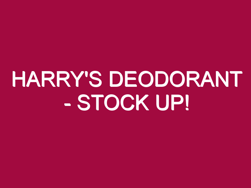 harrys deodorant stock up 1307581