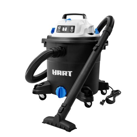 HART 10 Gallon 6.0 Peak HP Wet/Dry Vacuum
