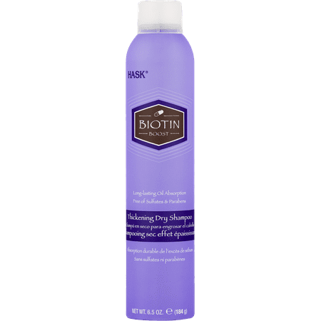 HASK Biotin Aluminum-Free Thickening Dry Shampoo, 5.6 fl oz NET WT 4.3 oz - WALMART
