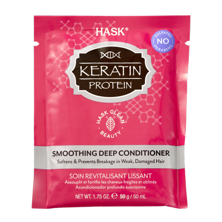 Hask Keratin Protein Repairing nourishing Smoothing Deep Conditioner, 1.75 oz, Travel Size - STOCK UP!