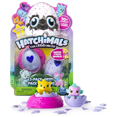 Hatchimals, CollEGGtibles, 2 Pack + Nest (Styles & Colors May Vary) by Spin Master