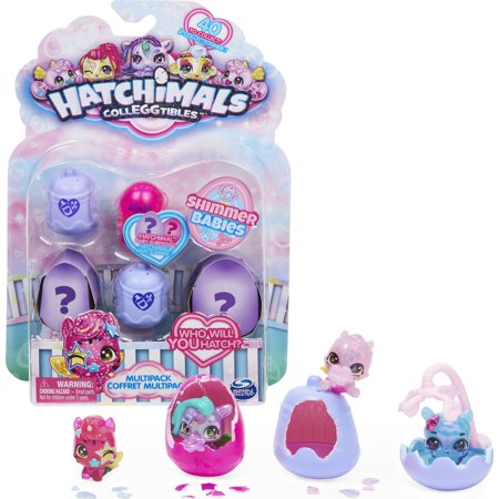 Hatchimals CollEGGtibles, Shimmer Babies Multipack with Baby Accessory