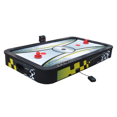Hathaway Le Mans Tabletop Air Hockey Table, 42-in, Black/Yellow