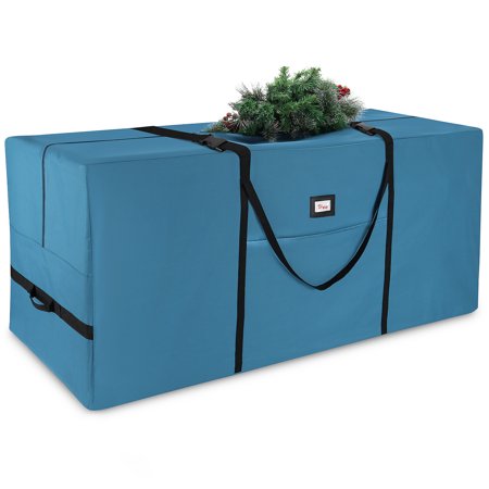 Hearth & Harbor Christmas Tree Storage Bag - Fits Up to 9 ft Holiday Trees - Large Christmas Tree Storage Box Container Made from Durable Waterproof Fabric with Handles & Dual Zipper