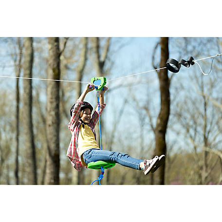 HearthSong Zip-line, Green, 100 ft., 250 lb. Weight Capacity, Compatible with Ages 8 and Up, CG732786 on Sale At Tractor Supply Company