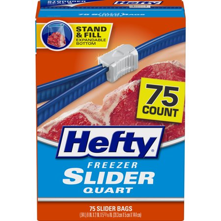 Hefty Freezer Quart 75ct