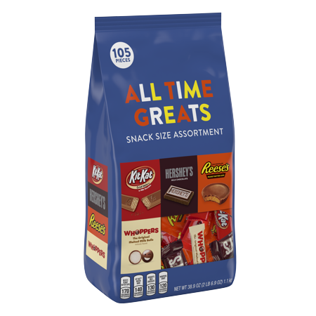 Hershey's, All Time Greats Snack Size Candy Assortment, 38.9 Oz.