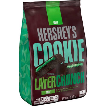 Hershey's, Cookie Layer Crunch Mint Dark Chocolate Candy, 6.3 Oz.
