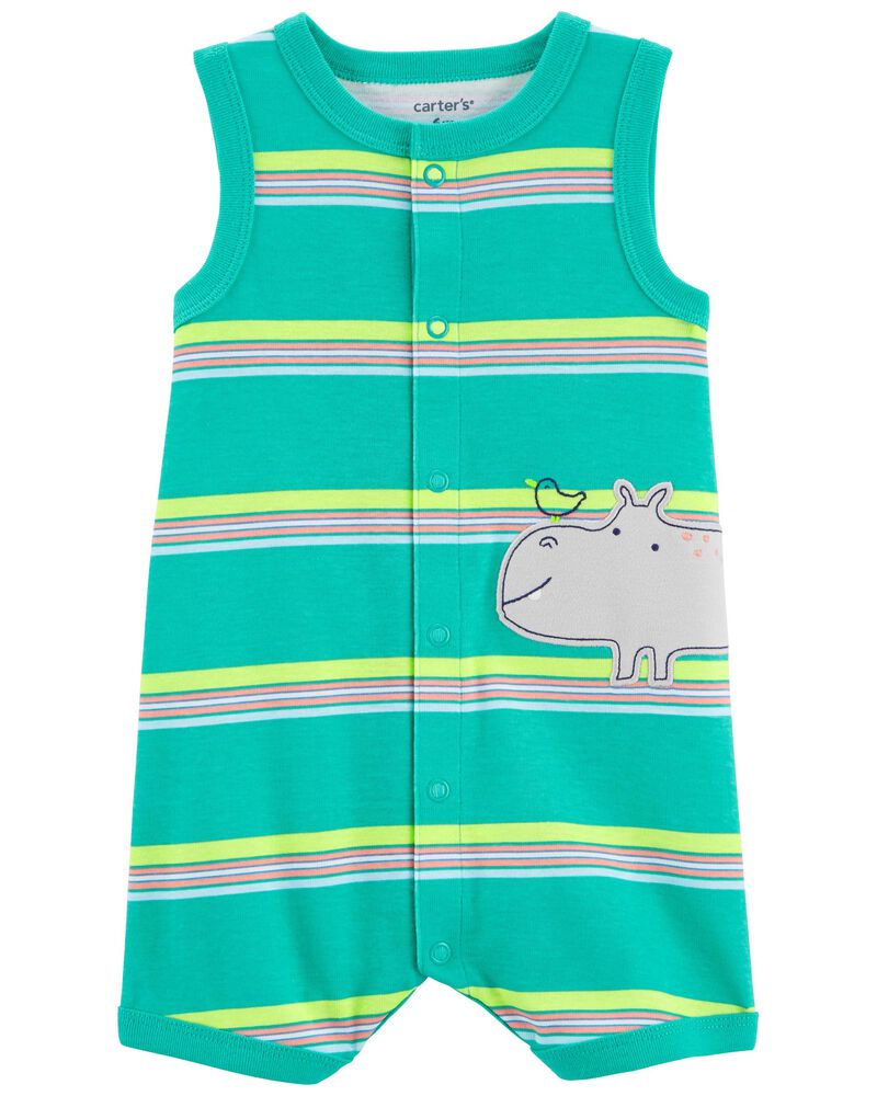 Hippo Snap-Up Romper