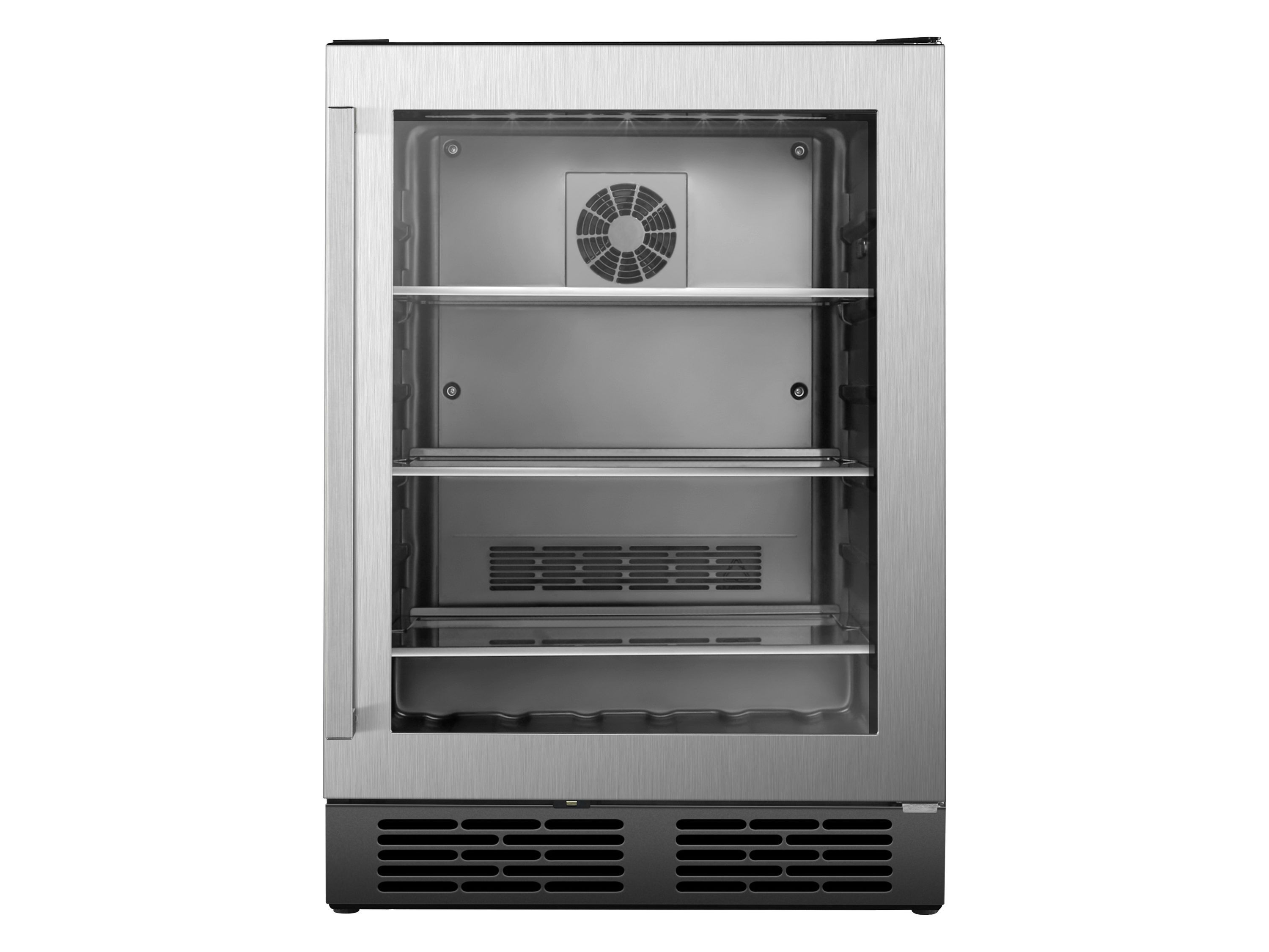 Hisense 23.43-in W 140-Can Capacity Stainless Steel Freestanding Beverage Refrigerator on Sale At Lowe's