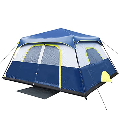 Hitwby Tents, 8 Person 60 Seconds Set Up Camping Tent, Waterproof Pop Up Tent with Top Rainfly, Instant Cabin Tent, Advanced Venting Design, Provide Gate Mat, Blue HOT DEAL AT AMAZON!