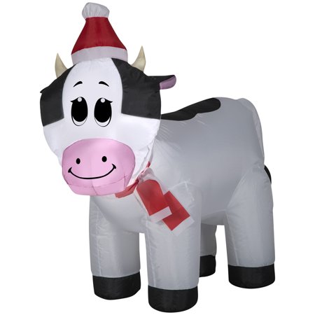 Holiday Time 3.5 Foot Spotted Cow Inflatable