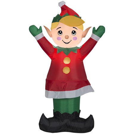 Holiday Time 4ft Elf Boy Inflatable