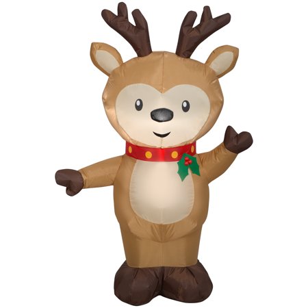 Holiday Time 4ft Reindeer Inflatable