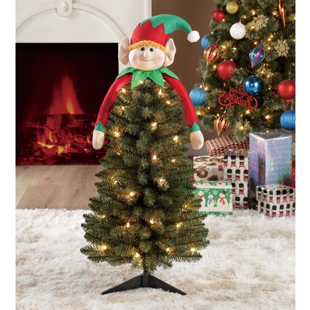 Holiday Time Christmas 3 Foot Wilbur Elf Tree Clear Lights