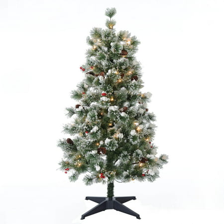Holiday Time Pre-Lit Incandescent Clear Redland Spruce Artificial Christmas Tree,48''