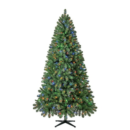 Holiday Time Prelit 400 LED Color-Changing Lights, Kennedy Fir Artificial Christmas Tree, 7.5'