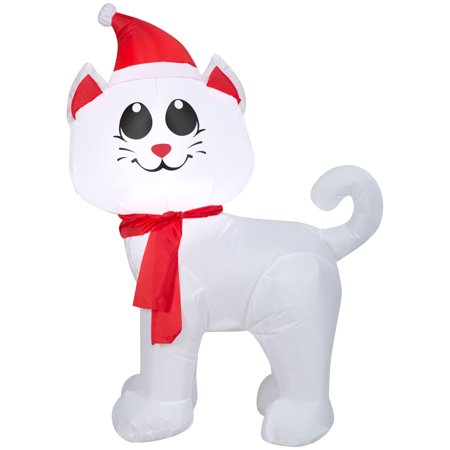 Holiday Time Yard Inflatable Cat, 3.5'