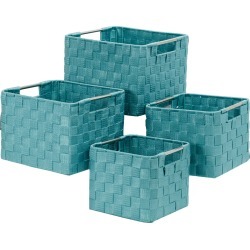 Home Expressions 4-Piece Woven Storage Basket Set