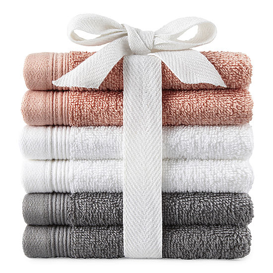 Home Expressions 6pc Washcloth Set Only 6.99 At JCPenney