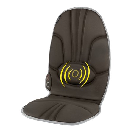 HoMedics Comfort Deluxe Seat Cushion Massager with Heat, Integrated Control, Invigorating Vibration for Back