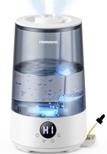 Humidifier Baby, On SALE Today At Amazon Homvana Humidifiers For Bedroom Home, 3.6 L Cool Mist Top-Fill 34H Super Long Time, Quiet 16Db, Baby Humidifier, Oil Diffuser For Large Room, Plants, Nursery, Office Bpa Free, 7 Color Light Ultrasonic