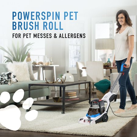 Hoover Powerdash Pet Compact Carpet Cleaner with Antimicrobial Pet Brushes, FH50710