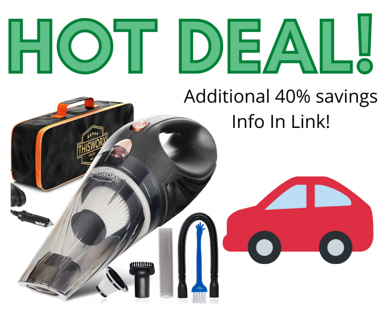 Car Vacuum with a HUGE SAVINGS on Amazon!