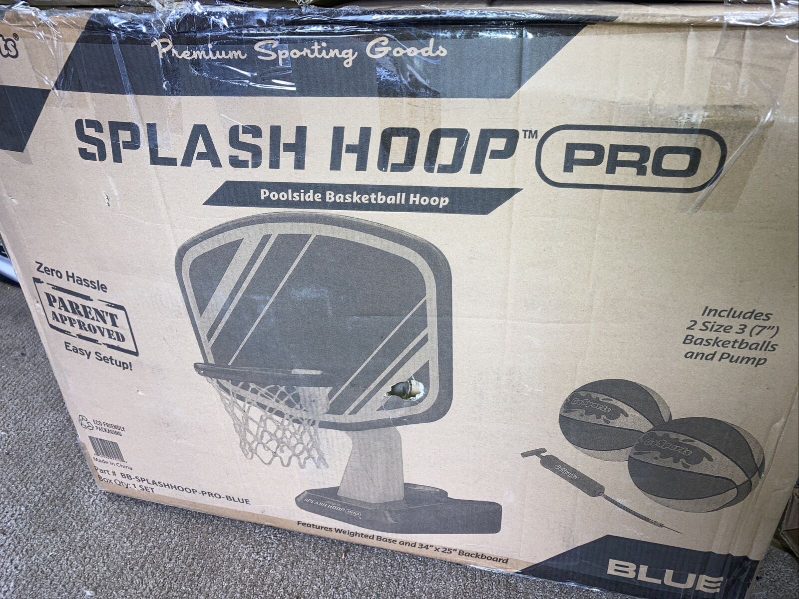 HOT - GoSports Splash Hoop PRO Swimming Pool Basketball Game, Includes Poolside