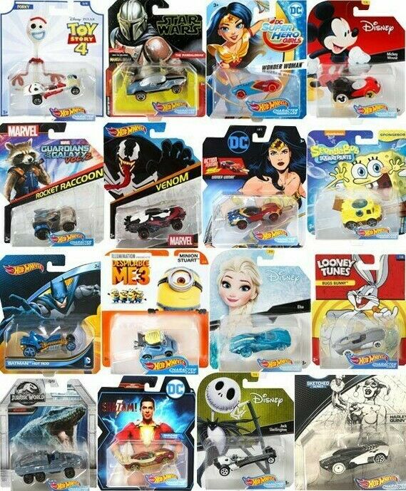 Hot Wheels Character Cars Disney Marvel Star Wars DC & More *Updated 3/30/22*