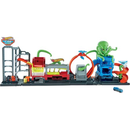 Hot Wheels City Ultimate Octo Car Wash Playset with 1 Color Reveal Car for Kids 4 Years & Up