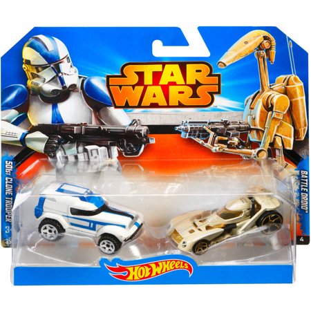 Hot Wheels Star Wars Clone Trooper and Battle Droid