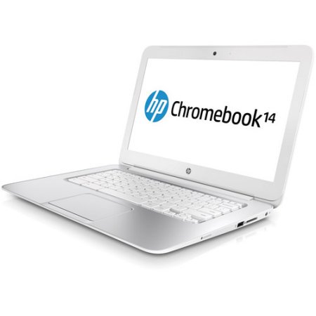 HP Chromebook 14 G1 14" Notebook Celeron Dual Core 1.4GHz 4GB SDRAM 16GB SSD - White (Grade B Certified Refurbished)